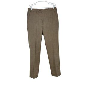 Lauren Ralph Lauren Classic Fit Ultraflex Suit Trousers, Wool, Polyester. 34W/32